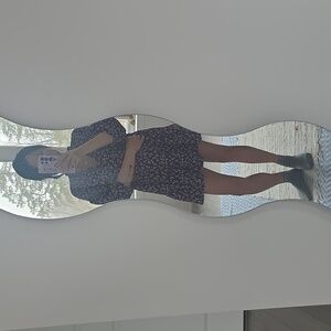 ASOS Petite Black Mini Dress with Pink Floral Print